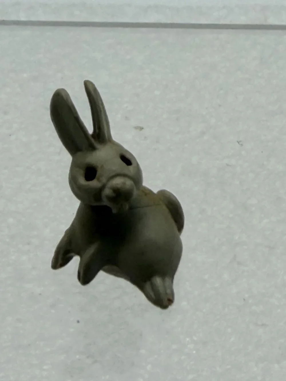 Vintage Miniature Plastic Bunny Rabbit Figurine Toy West Germany